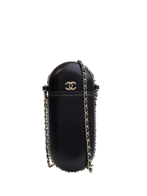 CHANEL Pre-Owned 2015-2016 CC Lambskin Chain Around Phone Holder crossbody bag