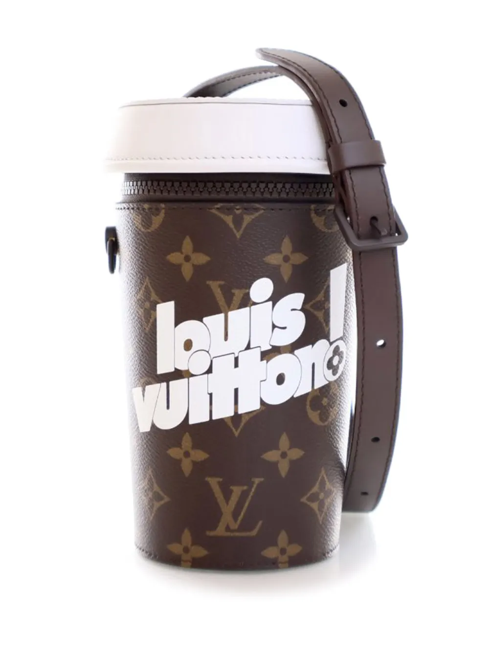 Louis Vuitton Pre-Owned 2021-2025 Monogram Coffee Cup Pouch crossbody bag - Marrone