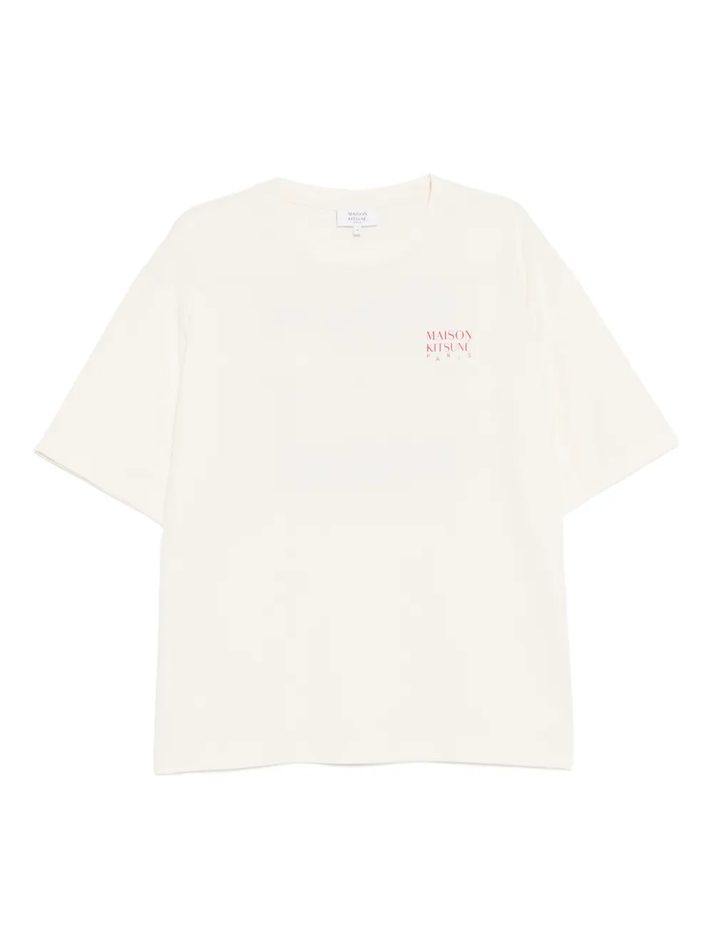 Maison Kitsuné logo-print T-shirt - Nude