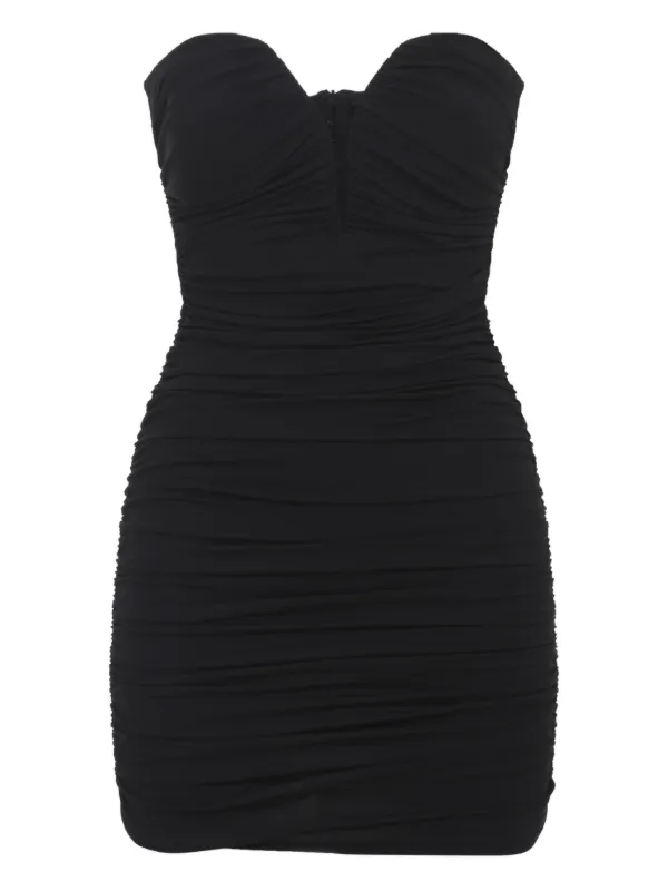 black dress with white hearts ModCloth Hopeless Romantic Fit & Flare Dress in Queen Of Hearts, Size XS