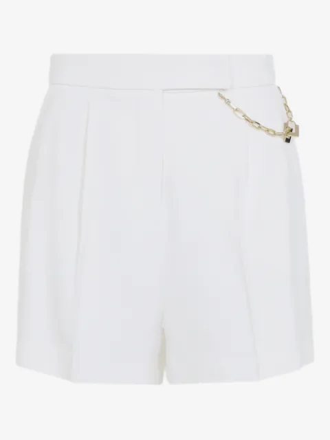 Elisabetta Franchi Shorts aus Gabardine mit Juwelen-Logo