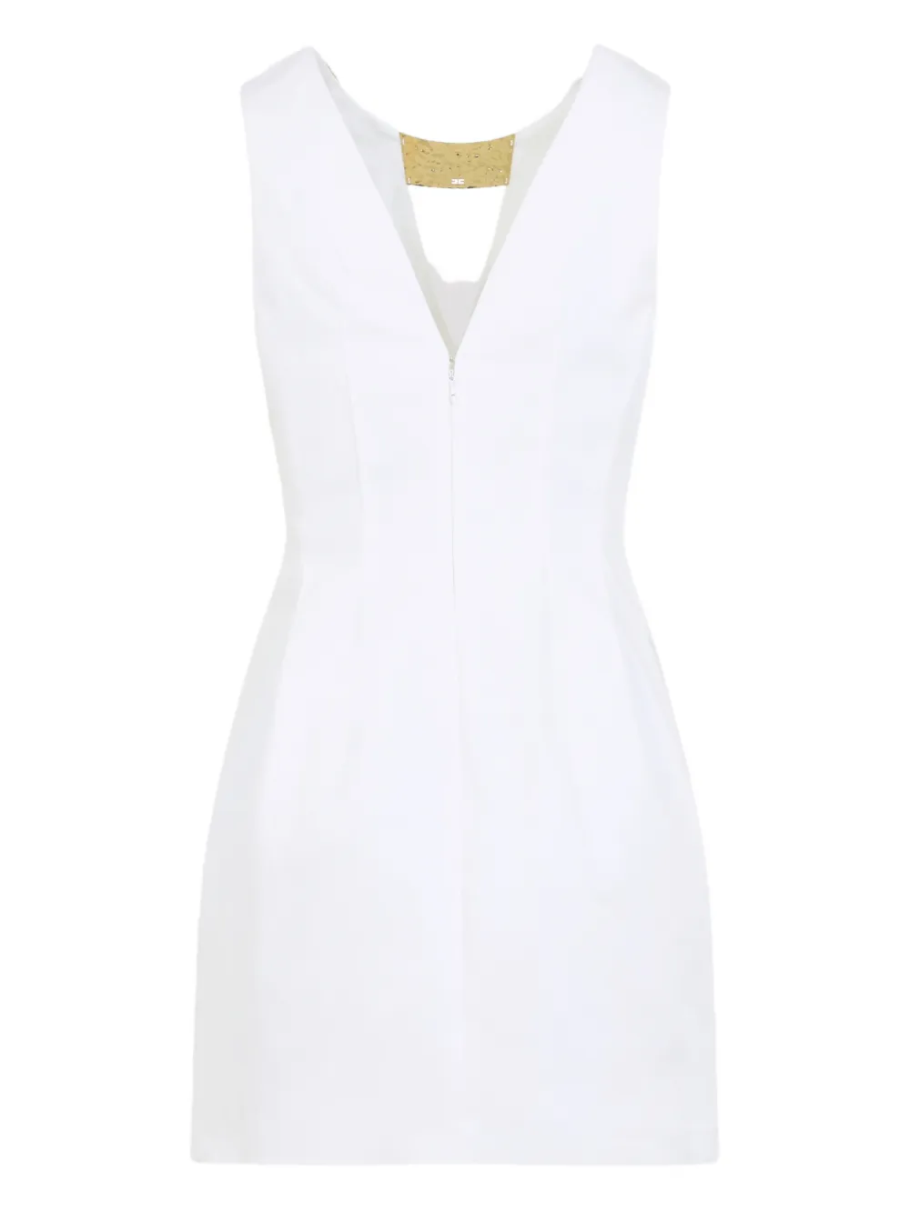 Elisabetta Franchi V-neck mini dress - Wit