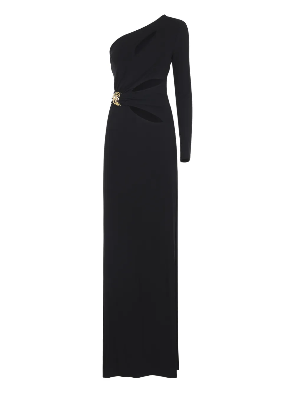Elisabetta Franchi one-shoulder cut-out-detail maxi dress - Black
