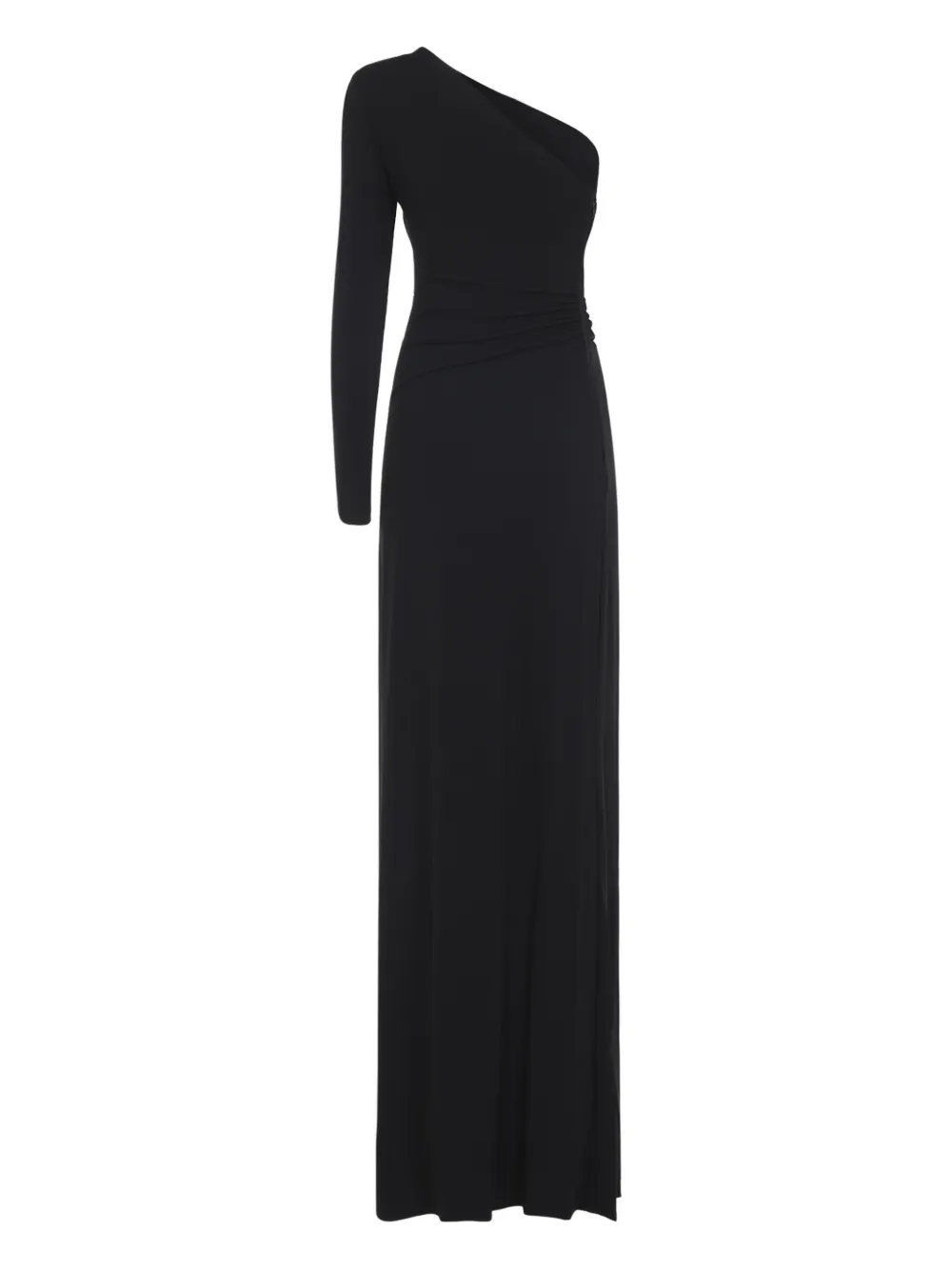 Elisabetta Franchi one-shoulder cut-out-detail maxi dress - Zwart