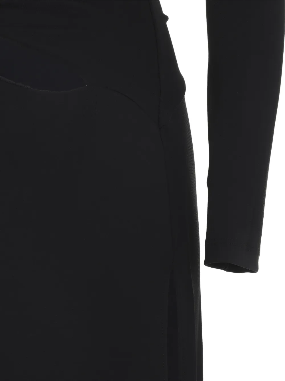 Elisabetta Franchi Asymmetrische maxi-jurk met uitgesneden detail Zwart