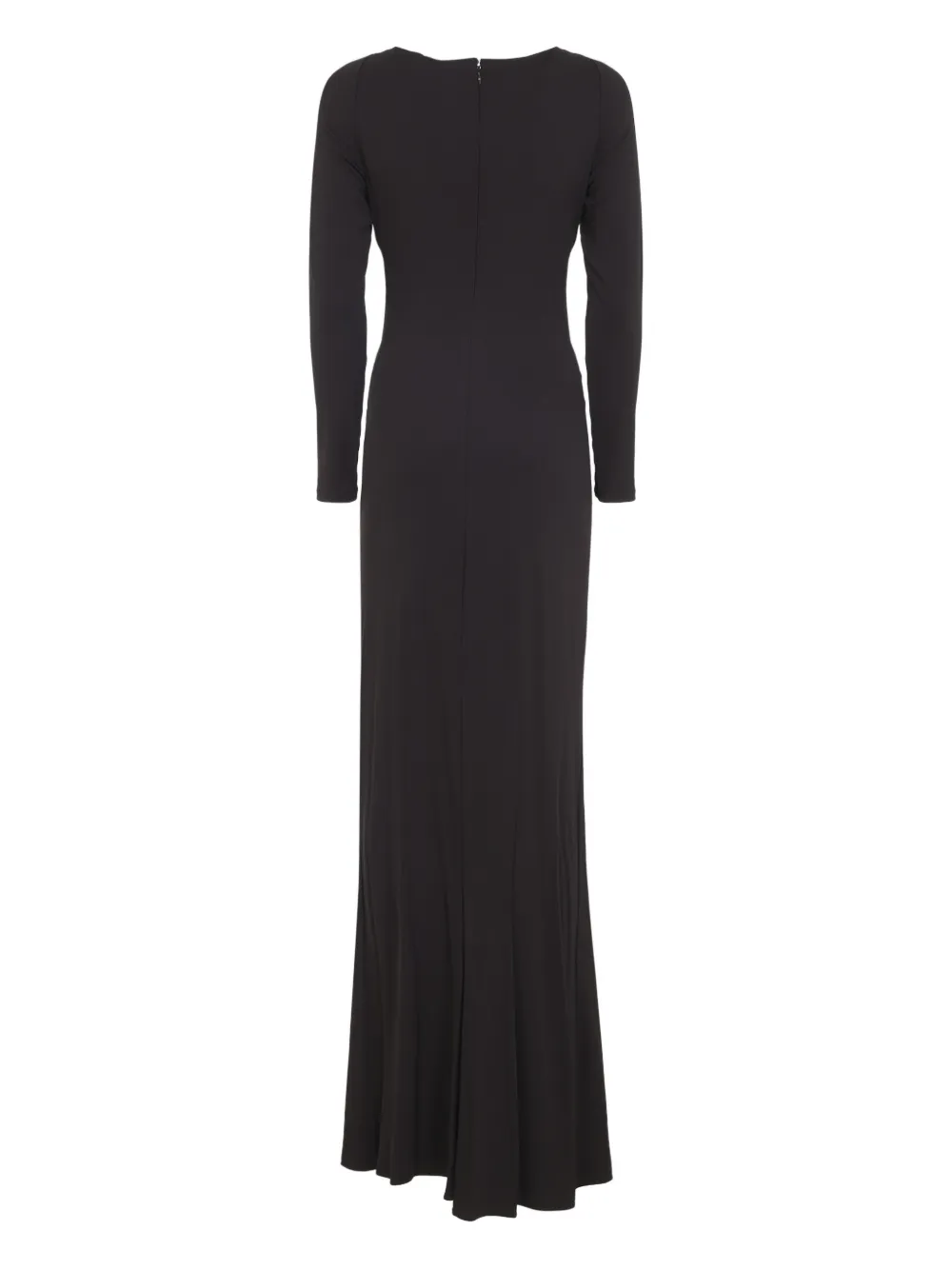 Elisabetta Franchi draped-detail maxi dress - Bruin