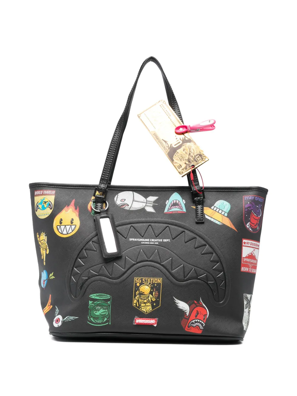 Sprayground graphic-print shoulder bag - Nero