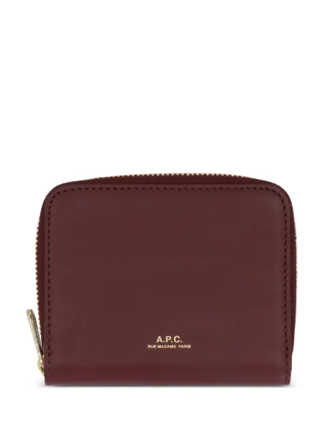 A.P.C. zip leather wallet