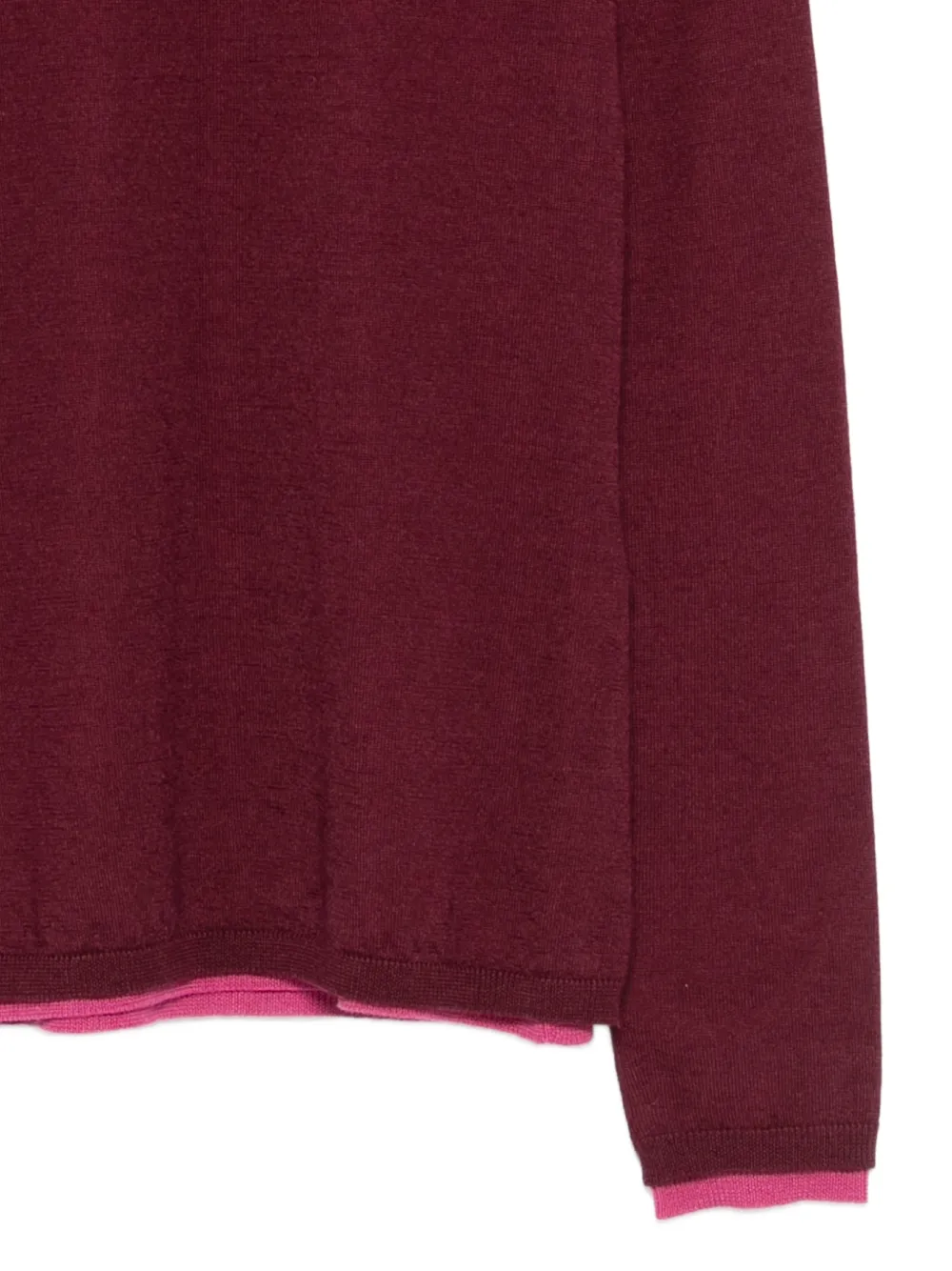 Gabriela Hearst Top met ronde hals en lange mouwen Rood