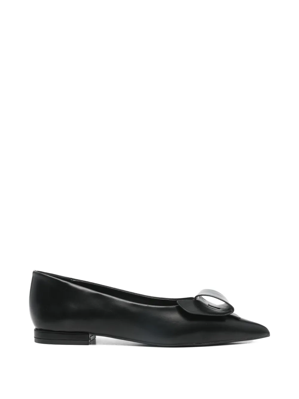 Exe' Pointed-toe Ballet Flats In Black