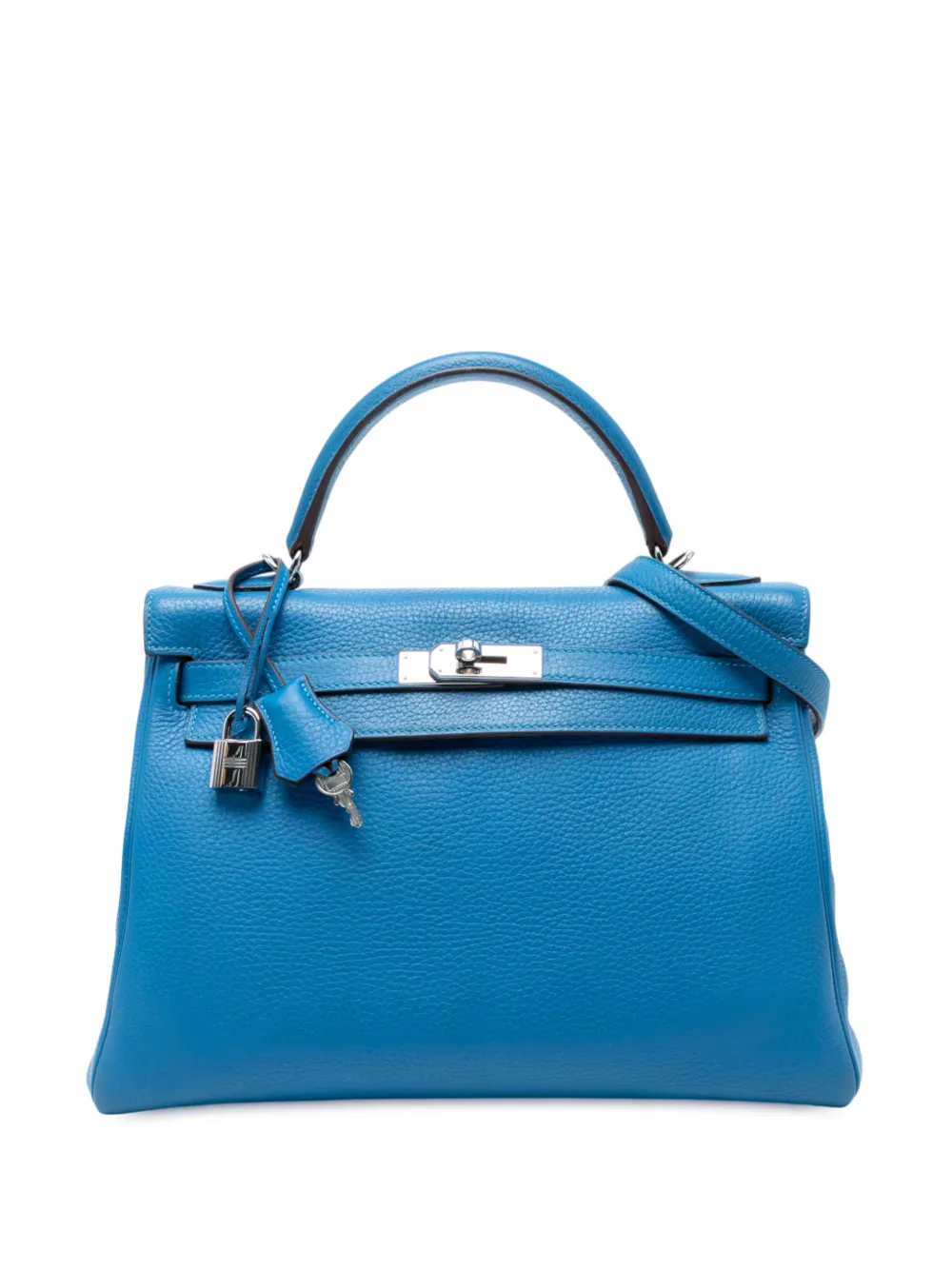 Hermès Pre-Owned 2011 Togo Kelly II Retourne 32 satchel - Blu