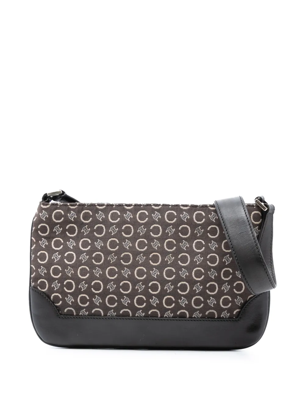 Celine Pre-Owned 2001 C Macadam Canvas shoulder bag - Marrone