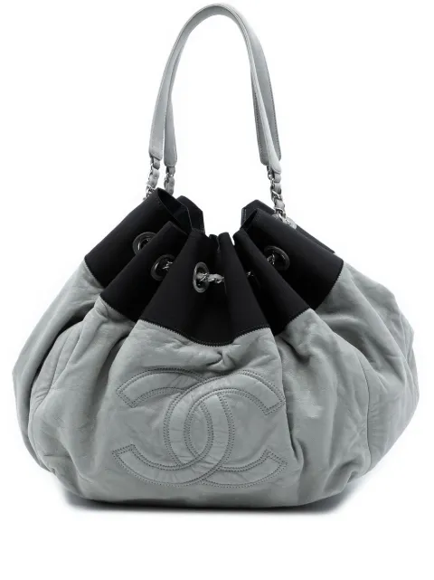 CHANEL Pre-Owned 2009-2010 Lambskin Stretch Spirit Cabas tote bag