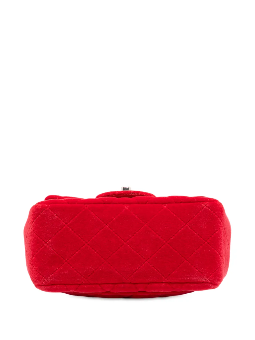 2016-2017 Mini Square Classic Velvet Single Flap Crossbody Bag