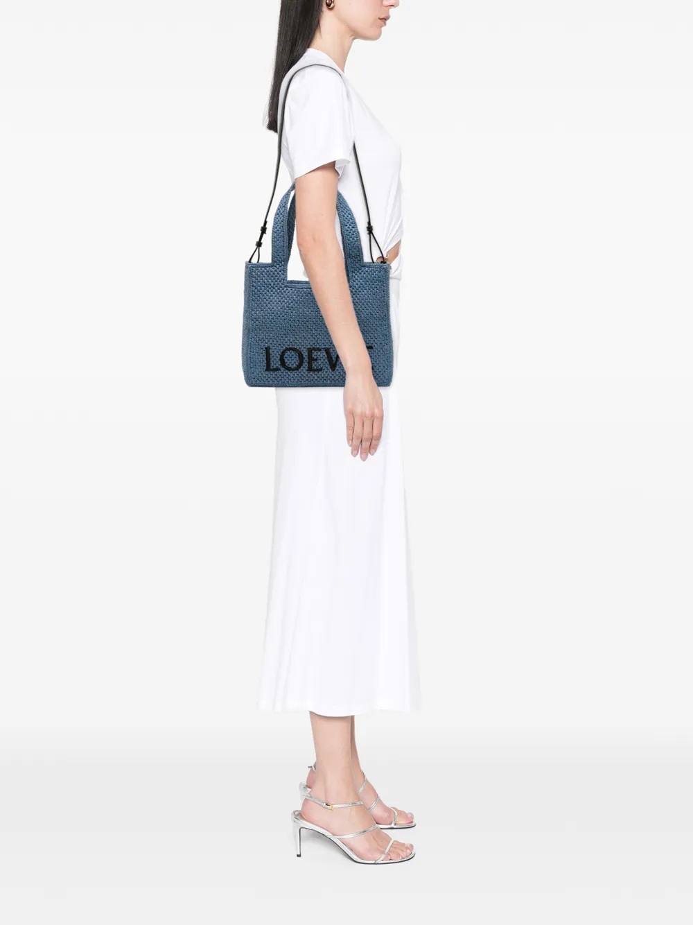 Loewe Pre-Owned 2025 Medium Raffia Font Tote satchel | Pre-Owned | Image 2