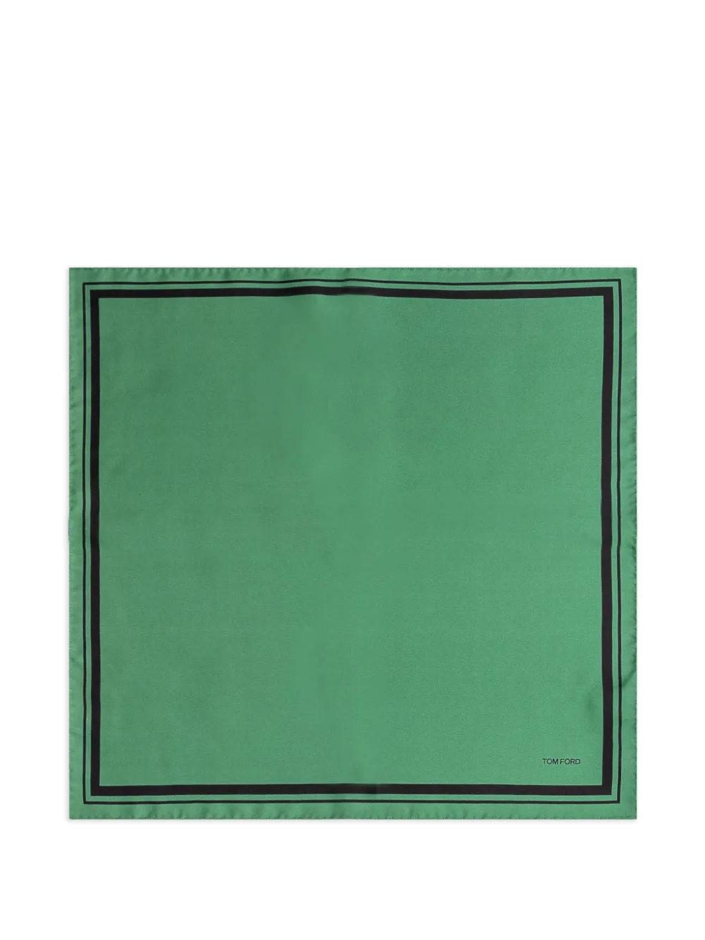 TOM FORD bordered pocket square - Verde
