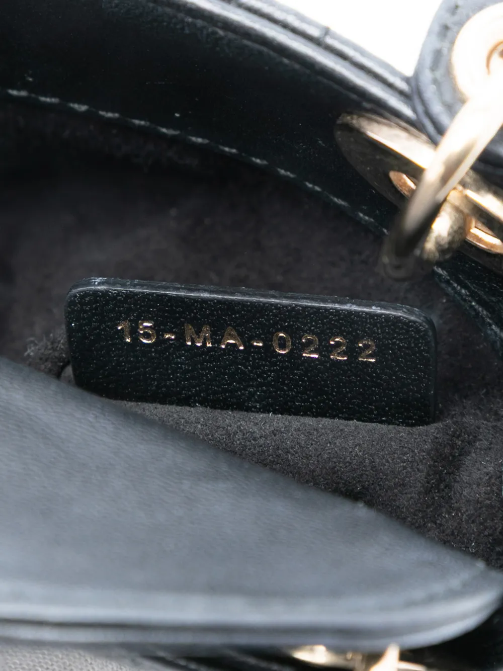 Christian Dior Pre-Owned 2022 マイクロ ラムスキン カナージュ