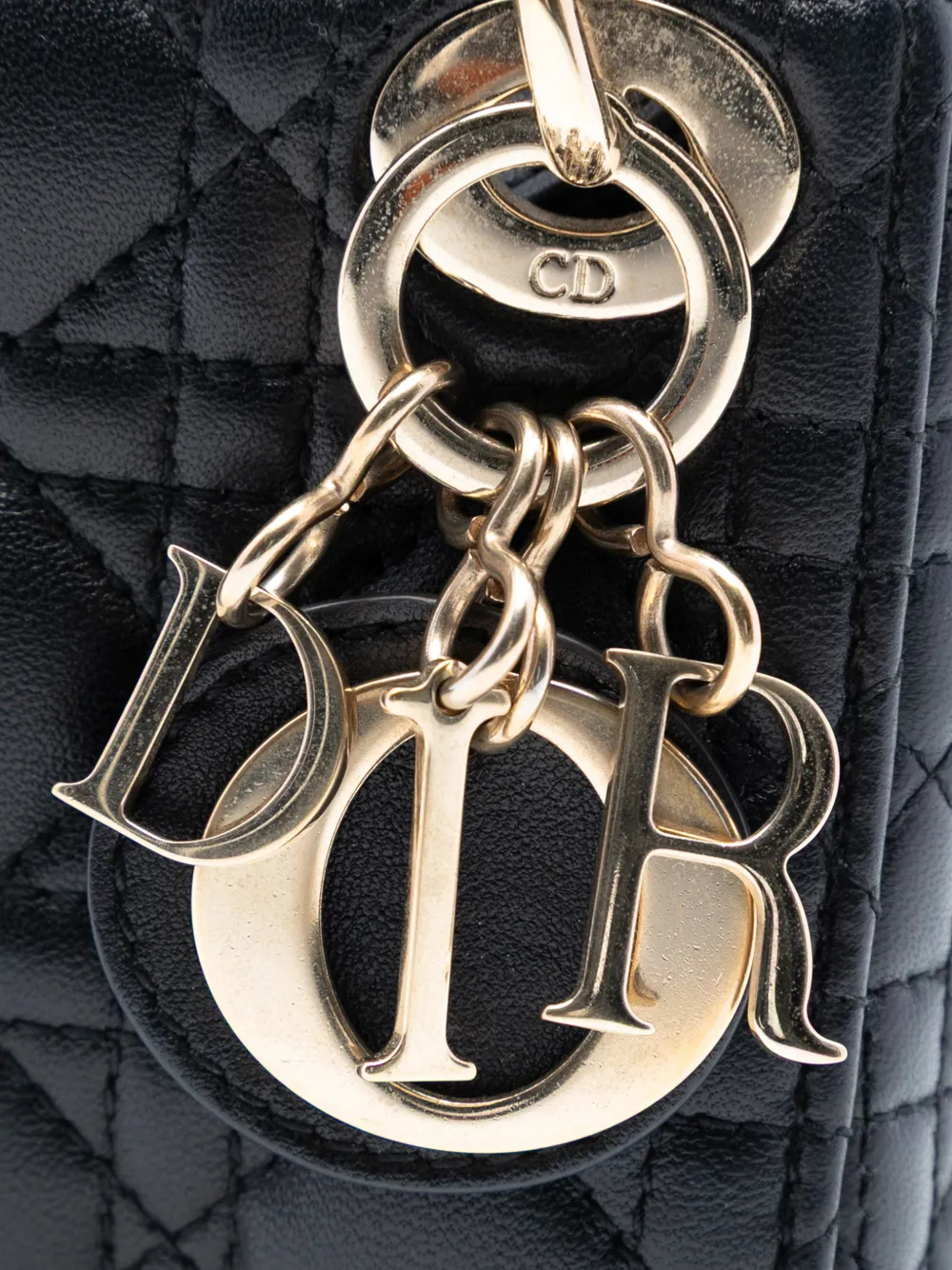 Christian Dior Pre-Owned 2022 マイクロ ラムスキン カナージュ