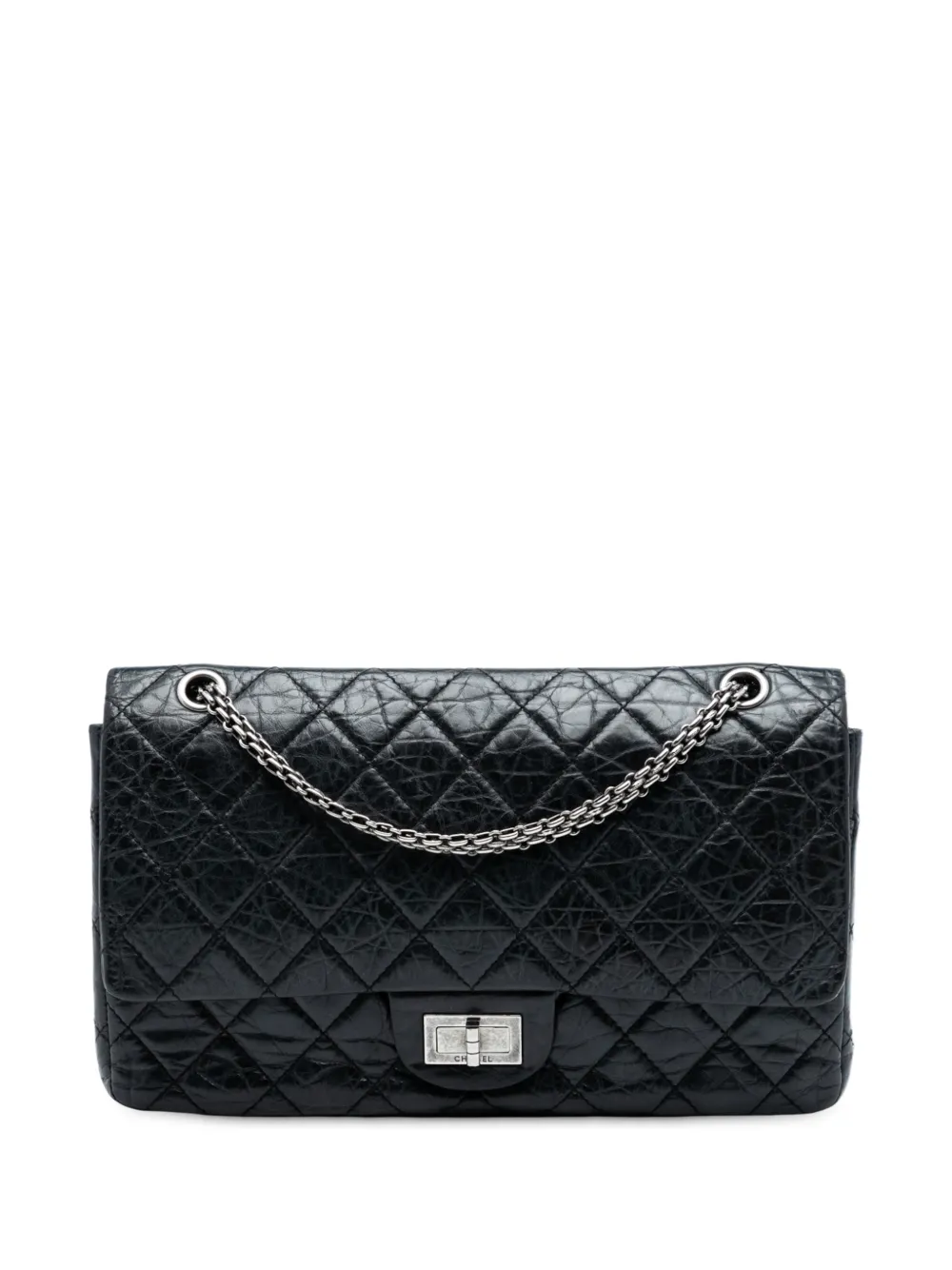 CHANEL Pre-Owned 2008-2009 Reissue 2.55 Aged Calfskin Double Flap 227 shoulder bag - Nero