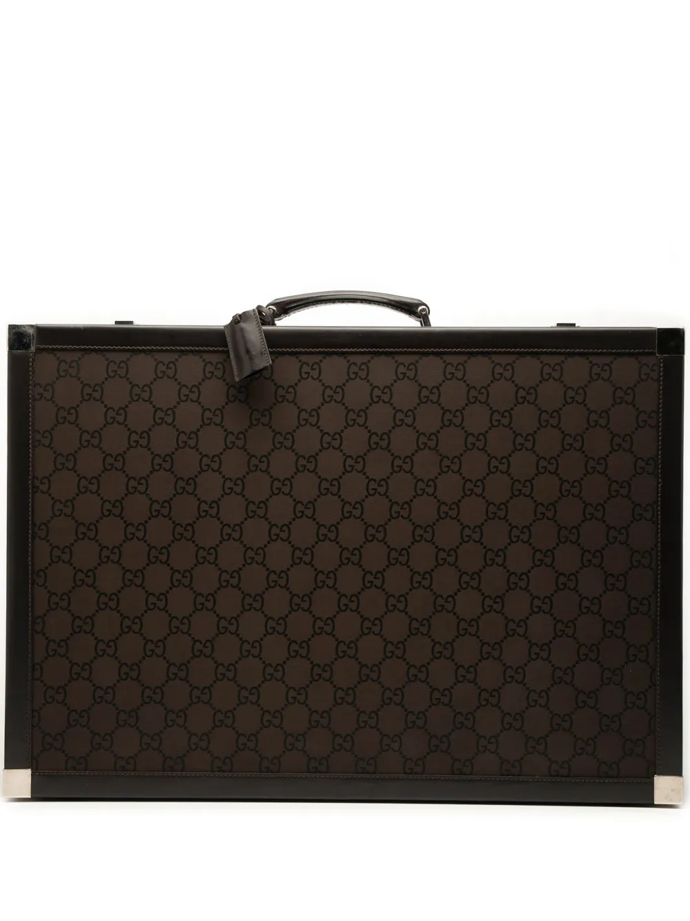 Gucci Pre-Owned 2016-2025 GG Canvas Trunk Suitcase travel bag | Brown | Image 1