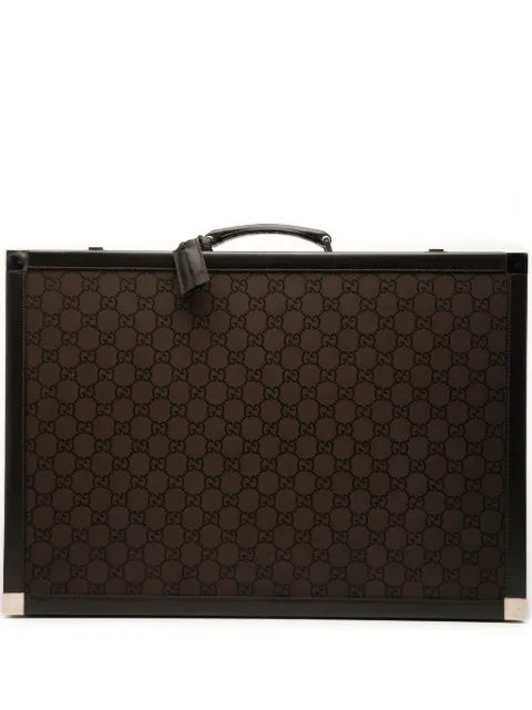 Gucci Pre-Owned 2016-2025 GG Canvas Trunk Suitcase travel bag