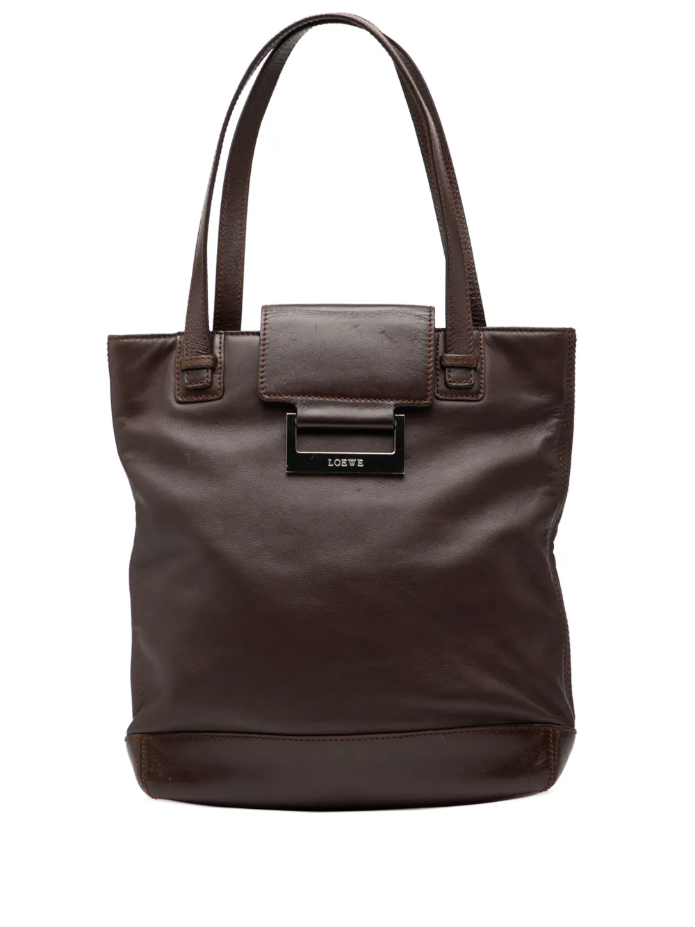 Loewe Pre-Owned 2003 Leather tote bag - Marrone