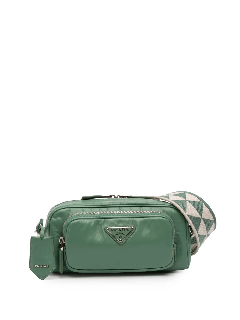 Prada Pre-Owned 2013-2025 Nappa Antique Multi Pocket crossbody bag - Verde
