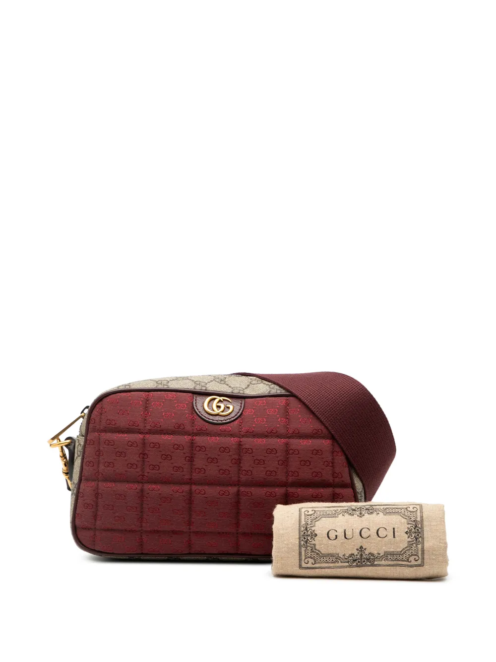 2016-2025 Small Quilted Mini Gg Canvas And Gg Supreme Double G Crossbody Bag