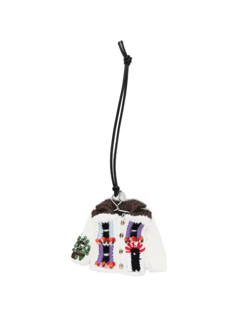 JW Anderson knitted house charm keyring