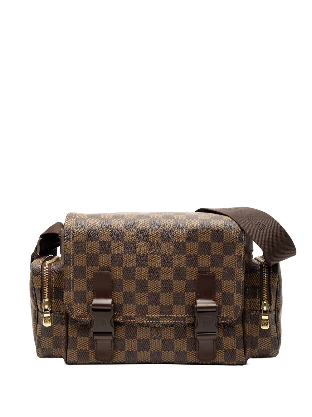Louis Vuitton Pre-Owned 2006 Damier Ebene Melville Reporter crossbody bag - Marrone