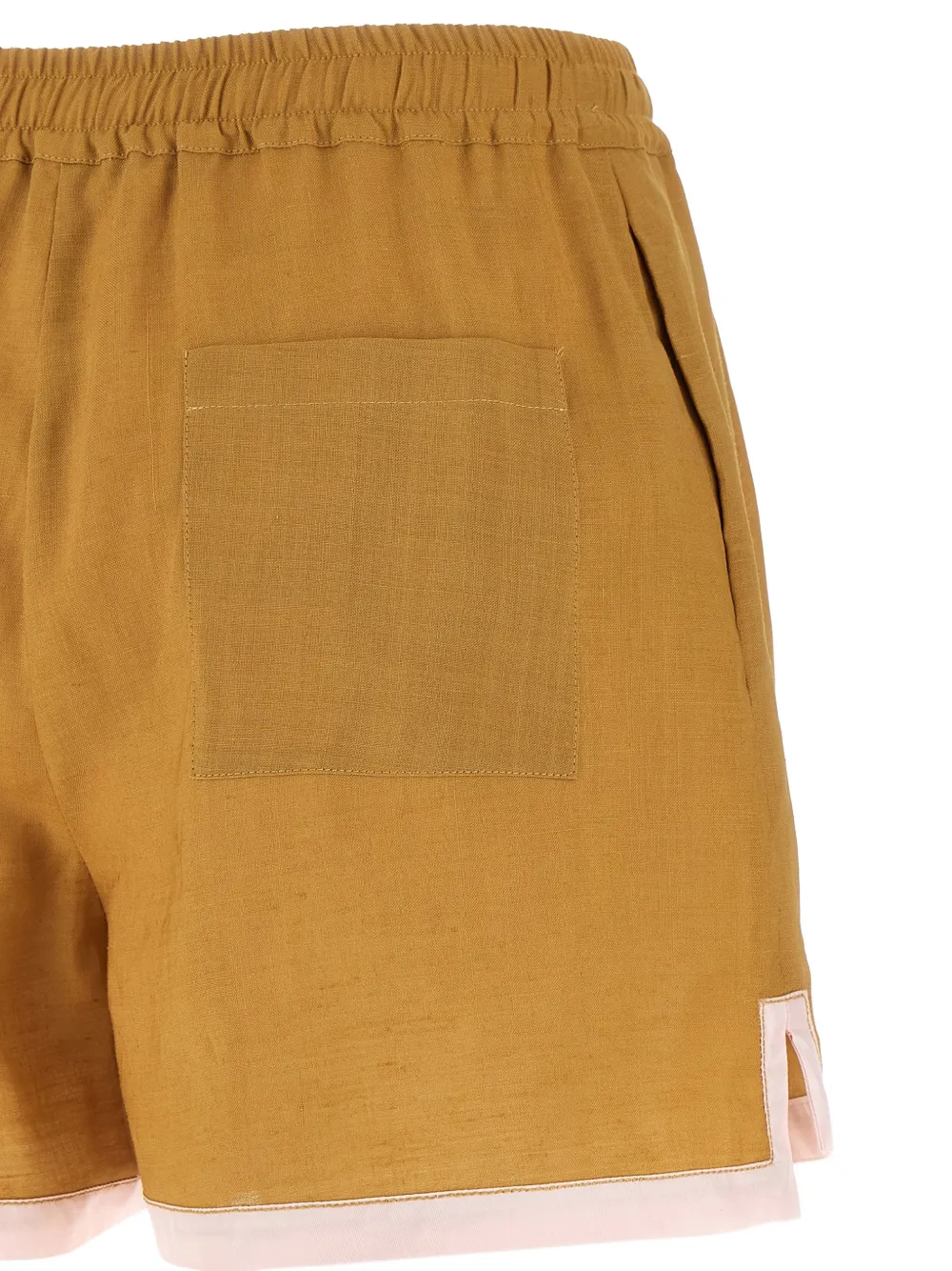 Marni Shorts met elastische tailleband en knoop Bruin