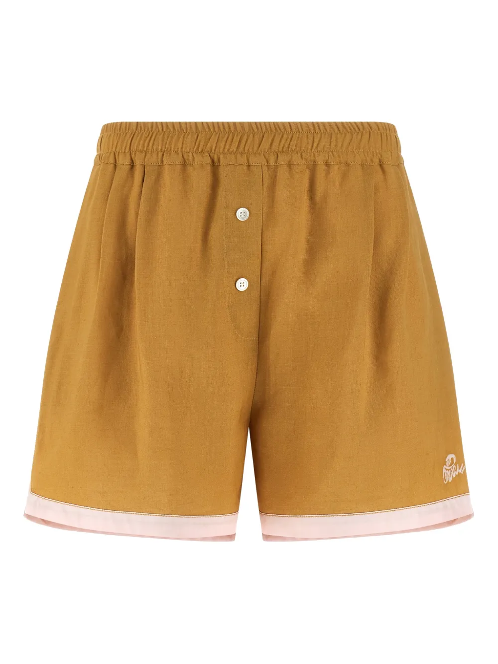 Marni elastic waistband button shorts | Brown | Image 1