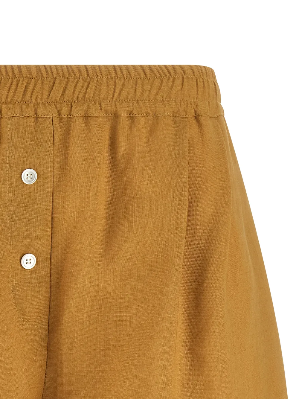 Marni Shorts met elastische tailleband en knoop Bruin