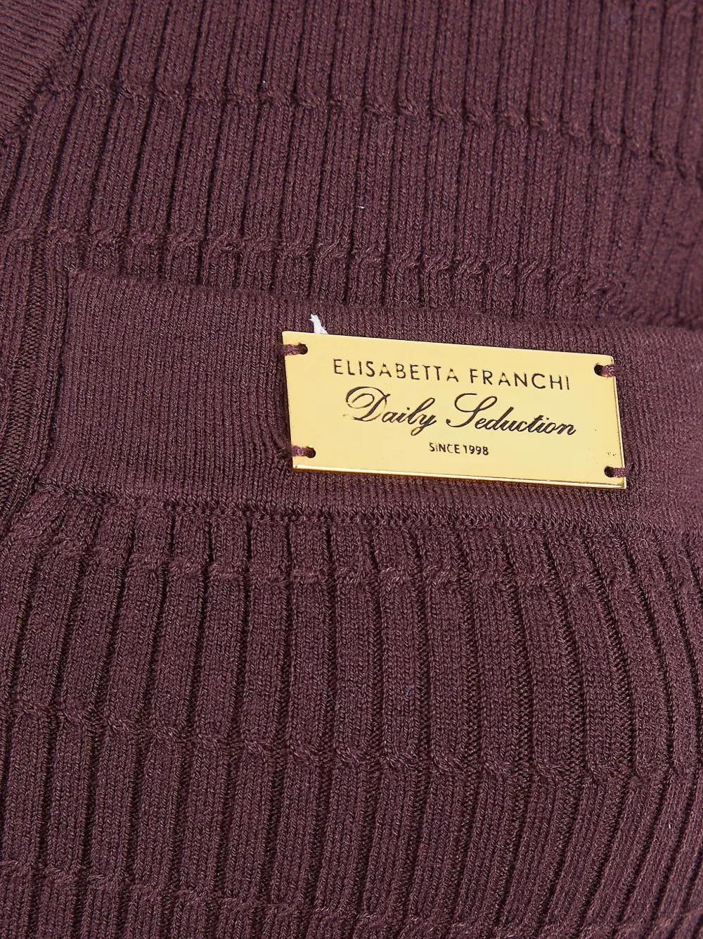 Elisabetta Franchi Tanktop met logoplakkaat Paars