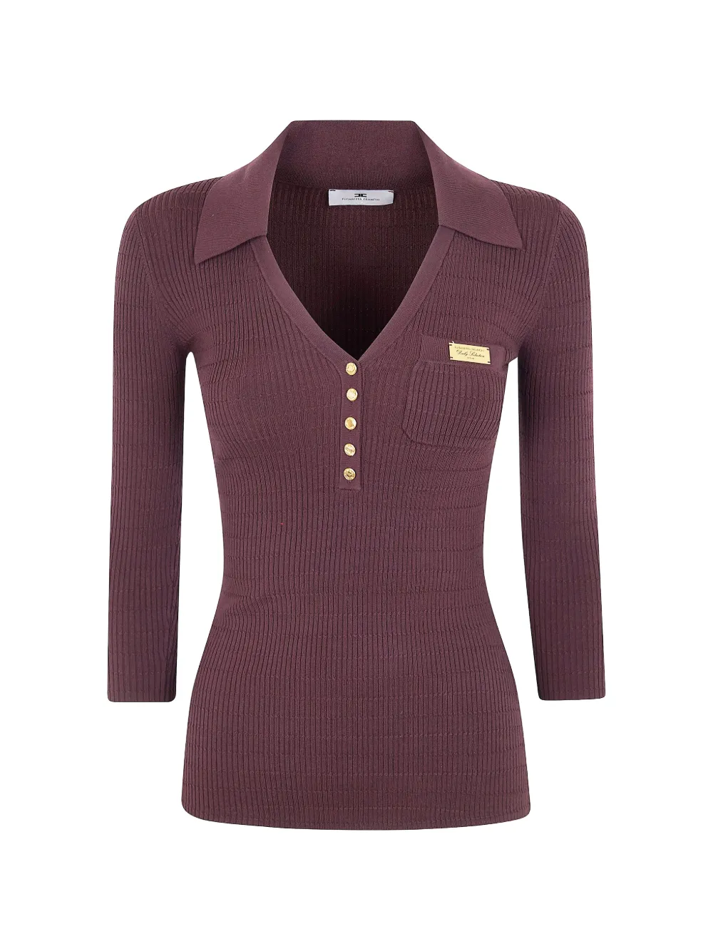 Elisabetta Franchi logo-plaque top - Viola