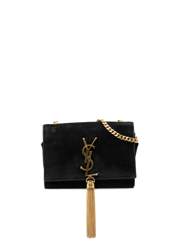 Saint Laurent Pre-Owned 2015 スモール スエード モノグラム ケイト