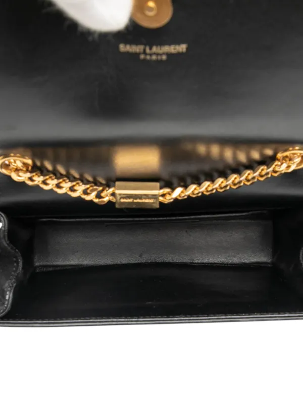 Saint Laurent Pre-Owned 2015 スモール スエード モノグラム ケイト