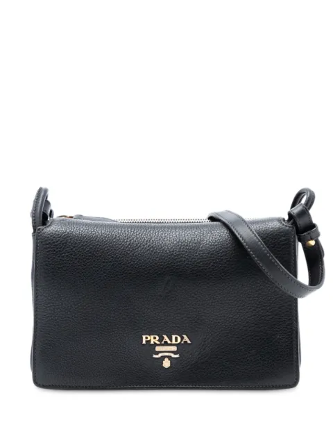 Prada Pre-Owned 2000-2025 Vitello Daino Flap crossbody bag