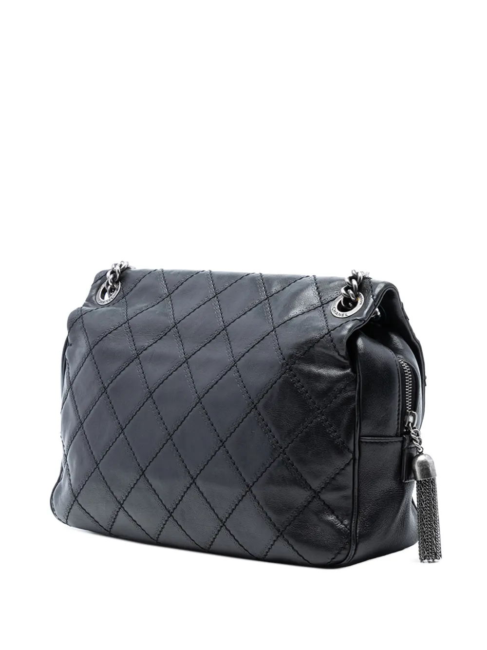 2013-2014 Paris Edinburgh Jumbo Quilted Calfskin Coco Sporran Flap Shoulder Bag