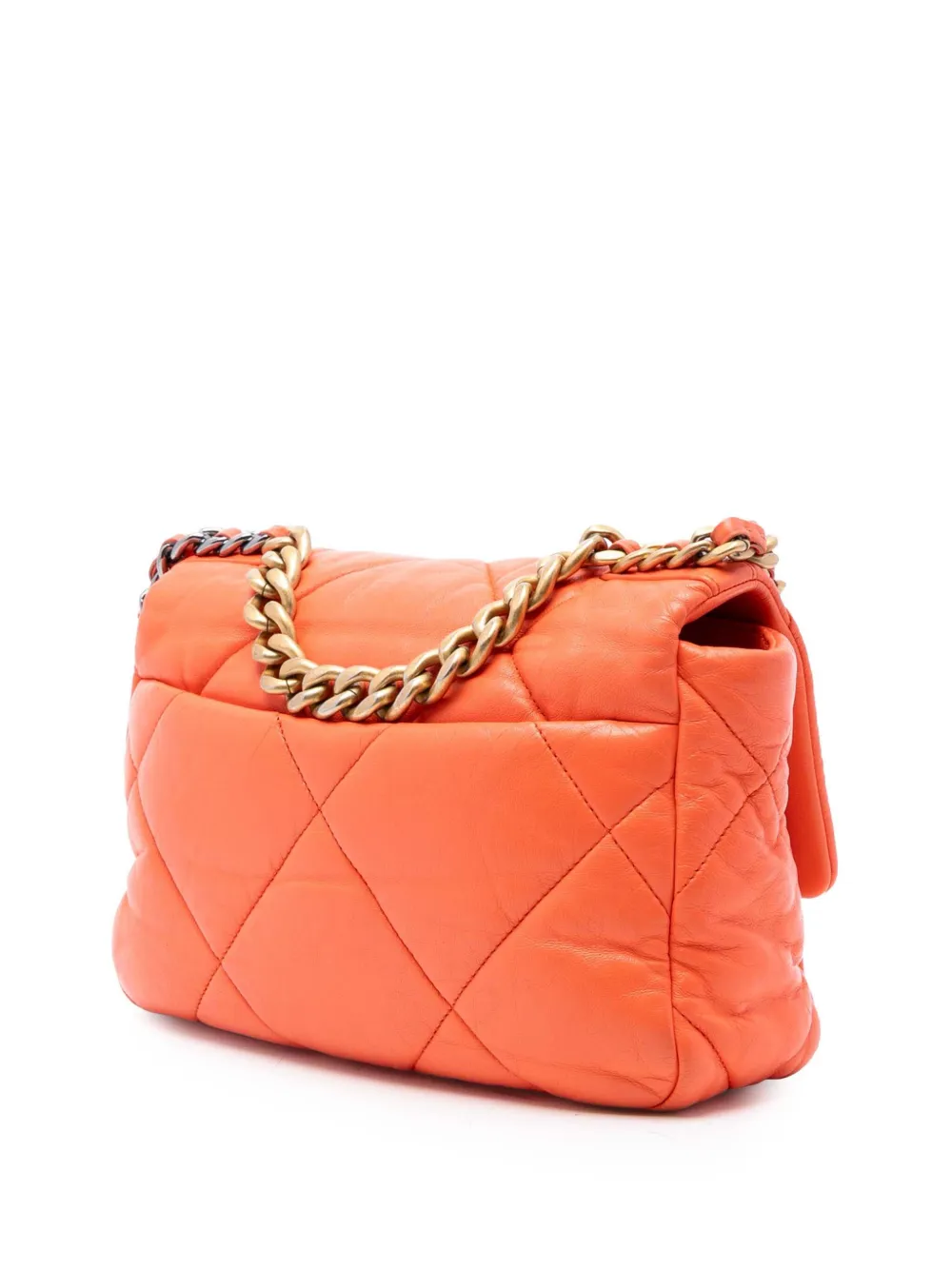 CHANEL Pre-Owned 2019 ミディアム ラムスキン 19 フラップ レザー