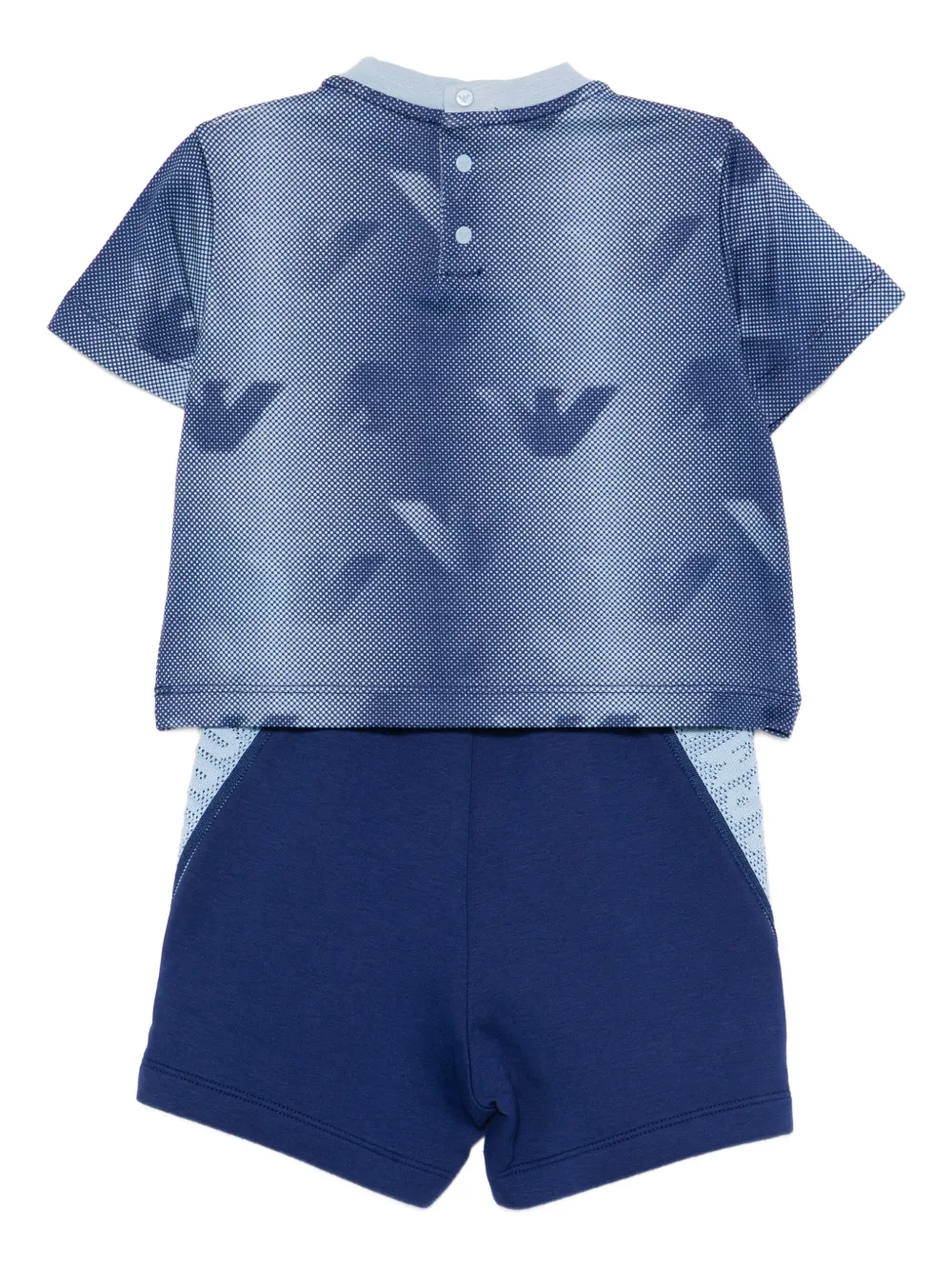 Emporio Armani Kids Shorts set met logoprint Blauw
