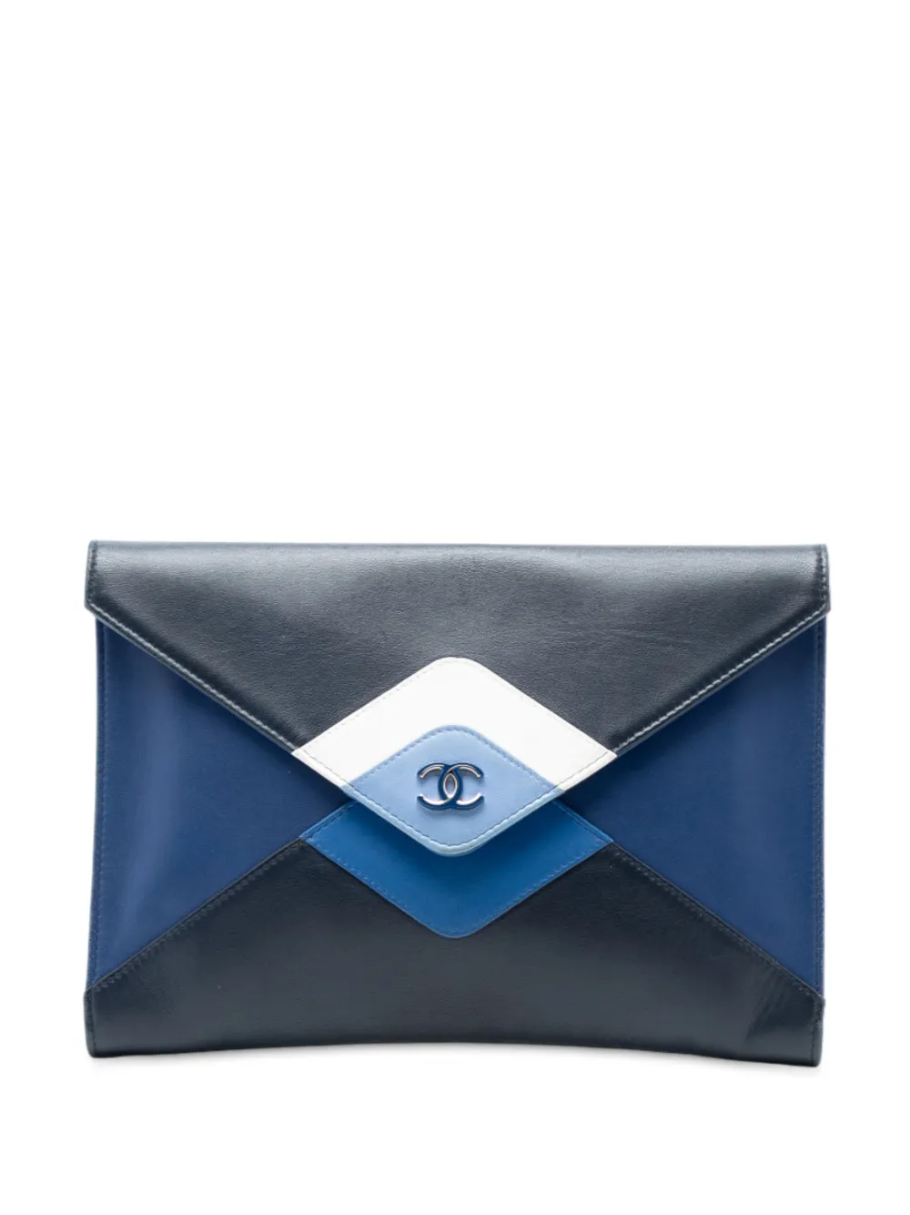 CHANEL Pre-Owned 2016-2017 Lambskin Cocomail Envelope clutch bag - Nero