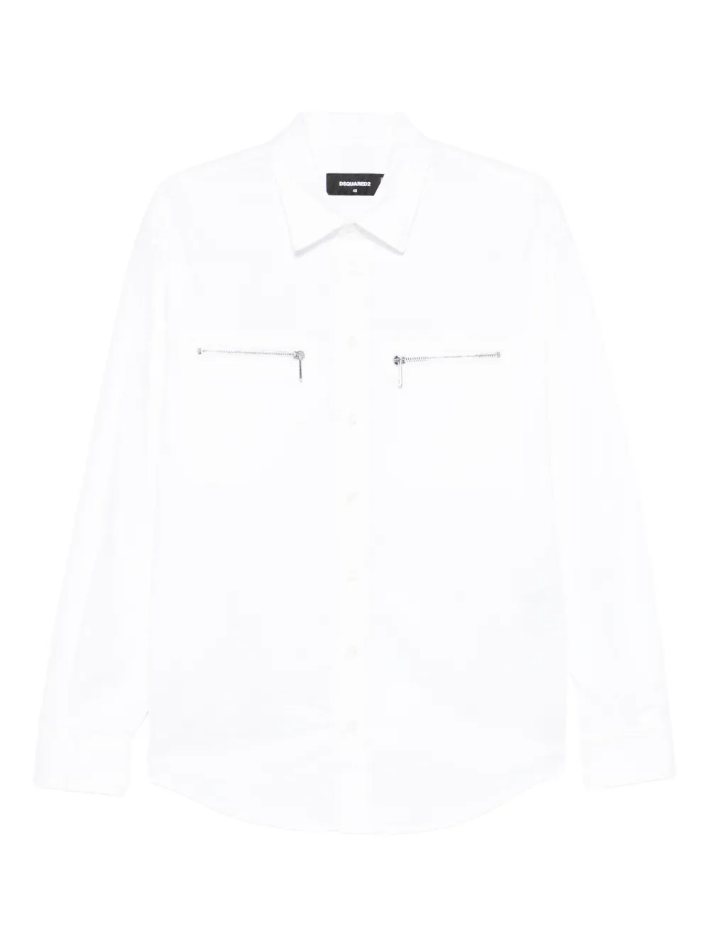 DSQUARED2 Camicia con tasche con zip - Bianco