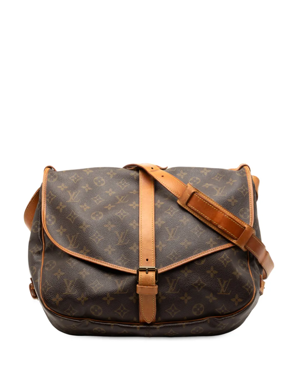 Louis Vuitton Pre-Owned 1988 Monogram Saumur 35 crossbody bag - Marrone