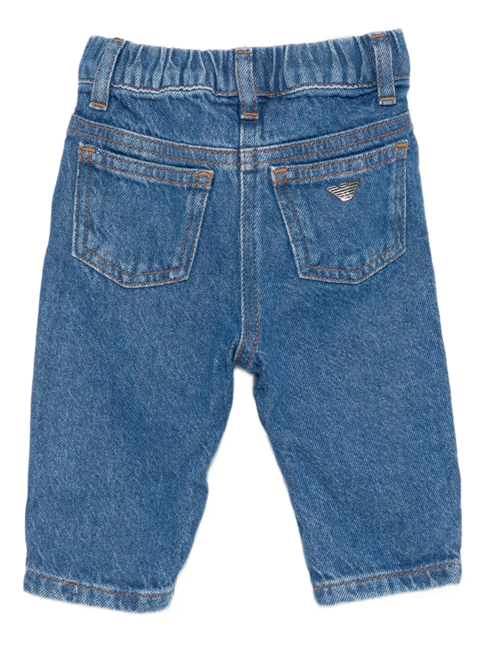Emporio Armani Kids Broek met elastische taille Blauw