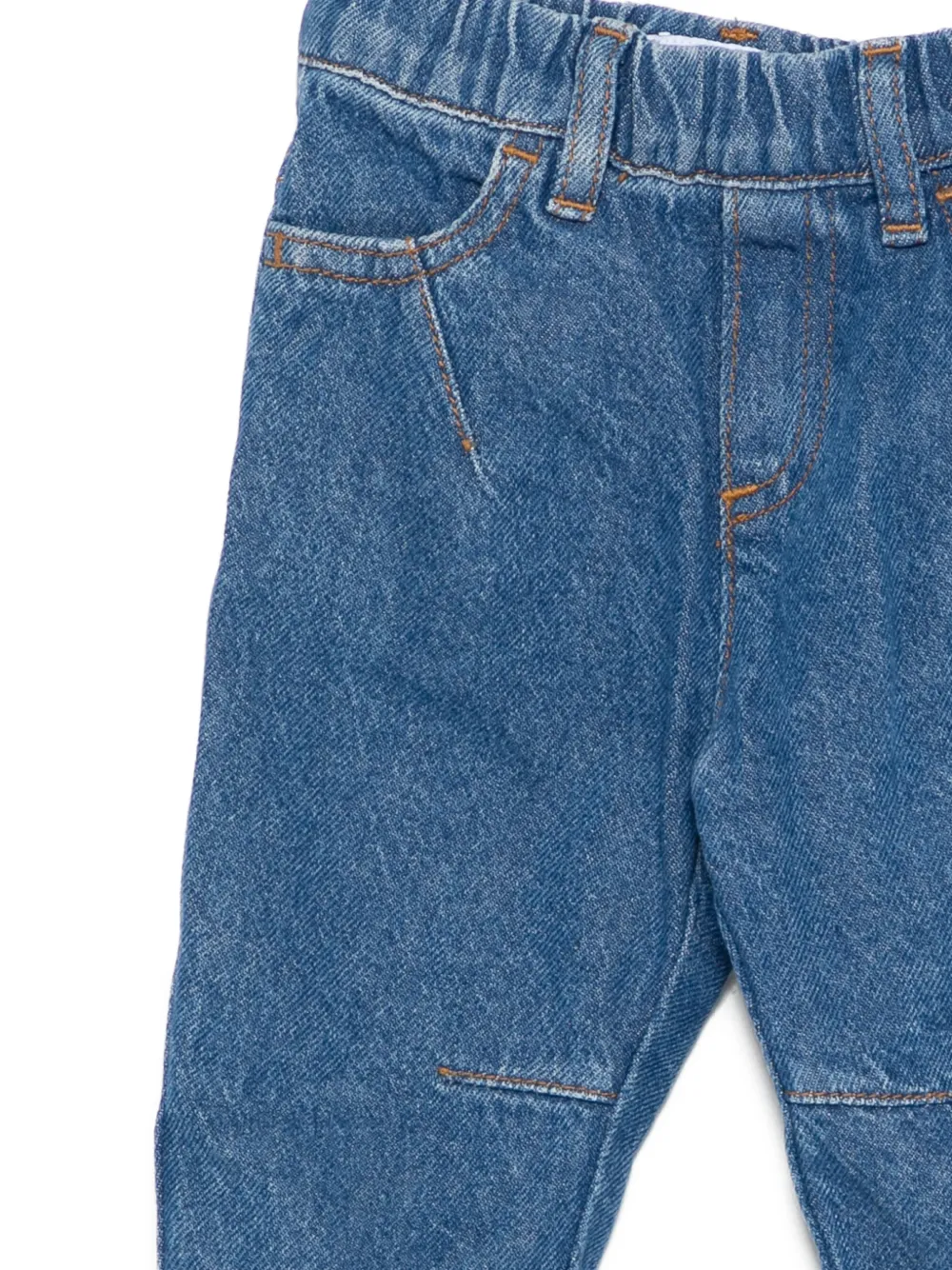 Emporio Armani Kids Broek met elastische taille Blauw