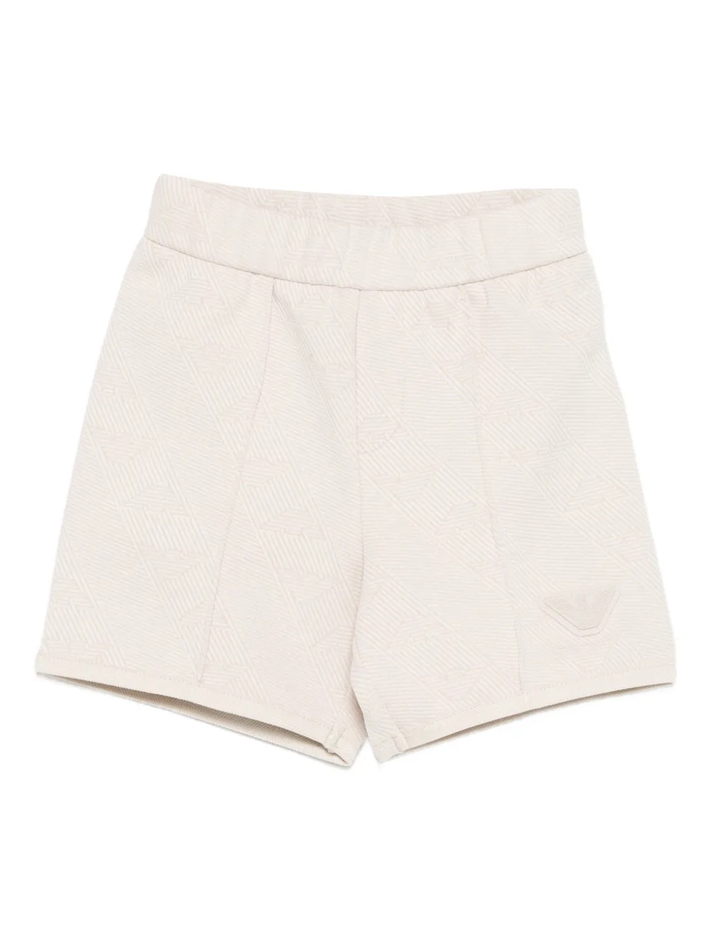 Emporio Armani Kids logo shorts - Toni neutri