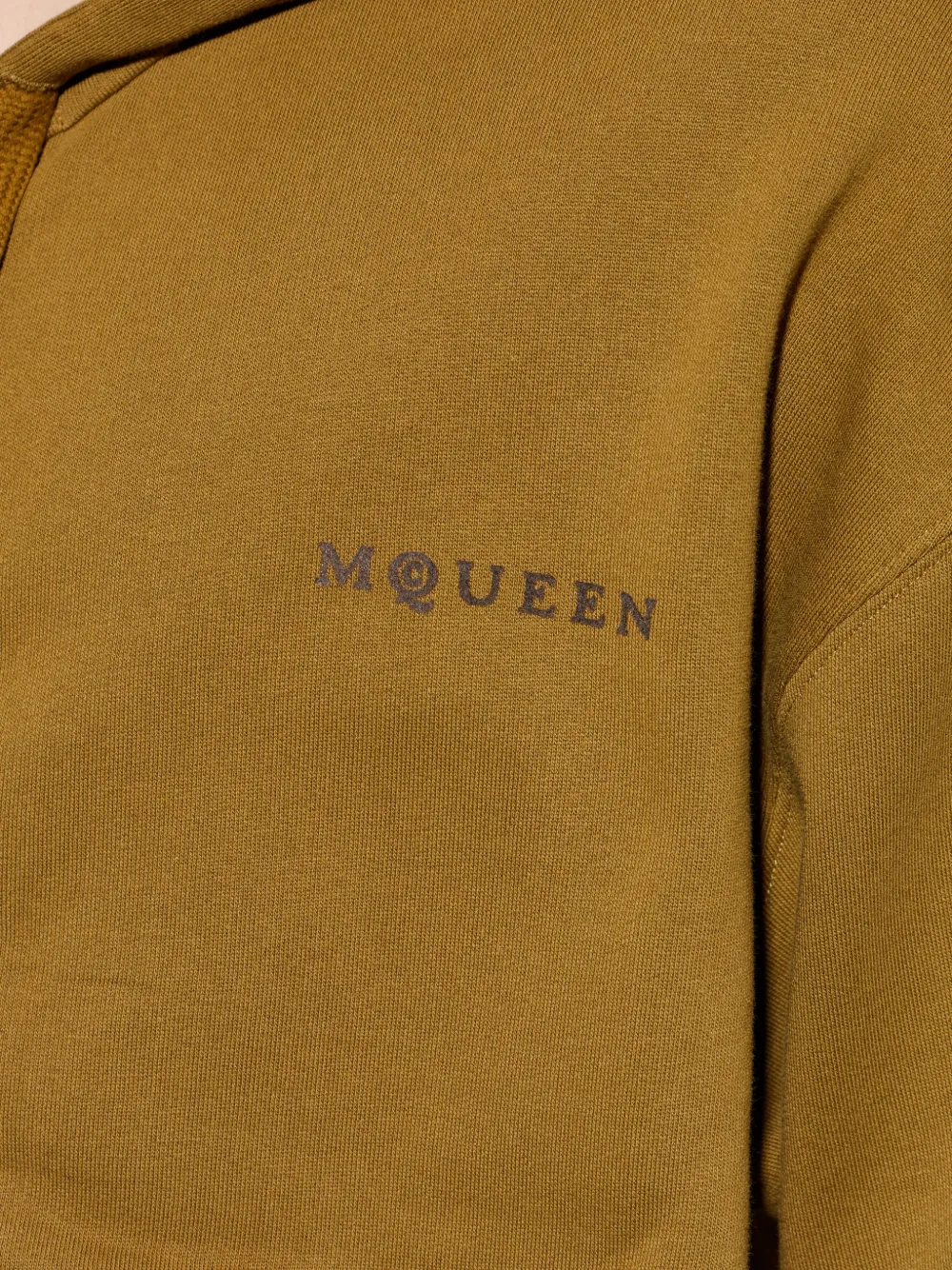 Alexander McQueen Hoodie met rits Bruin