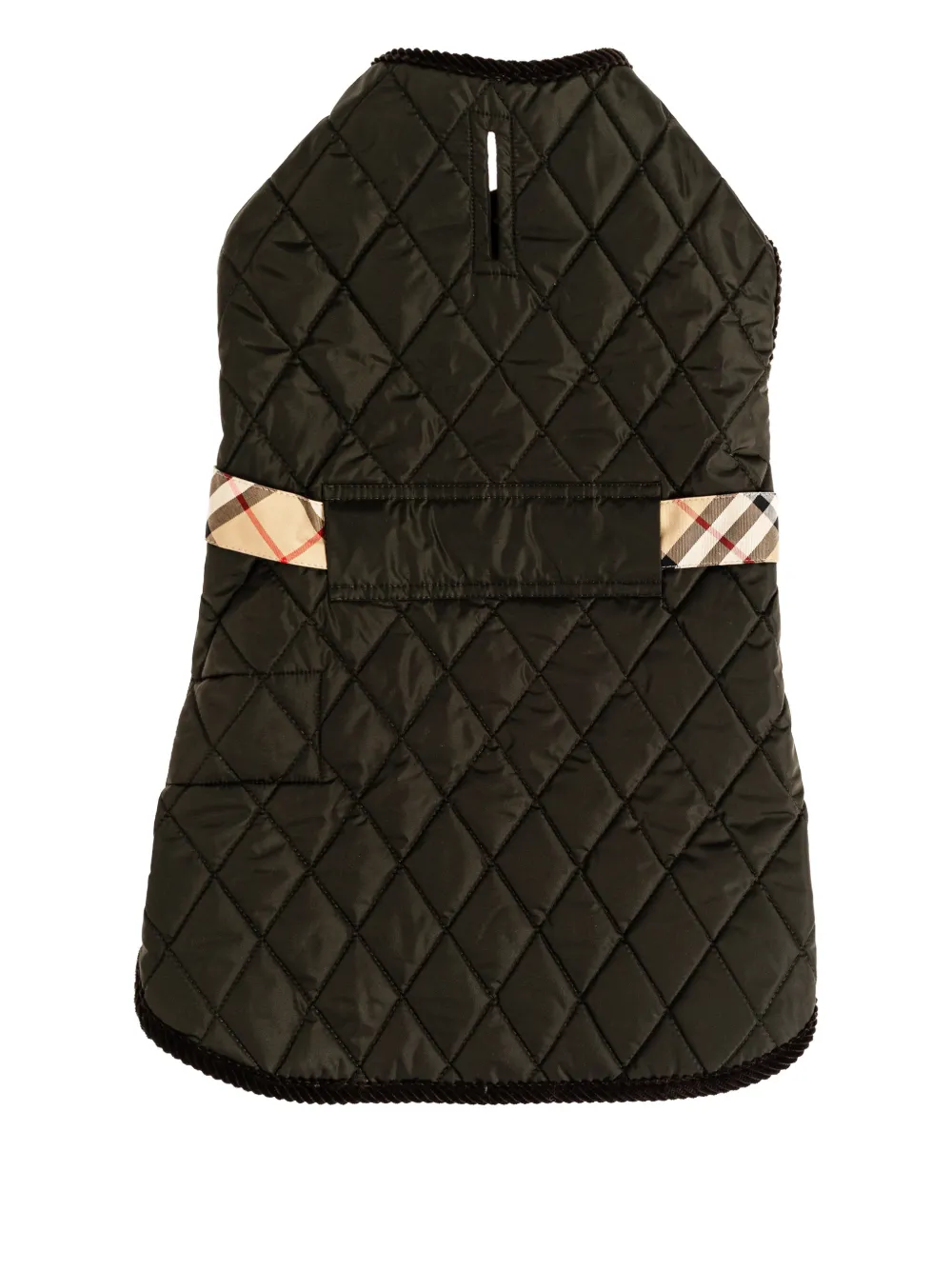 Burberry quilted-design pet coat - Braun