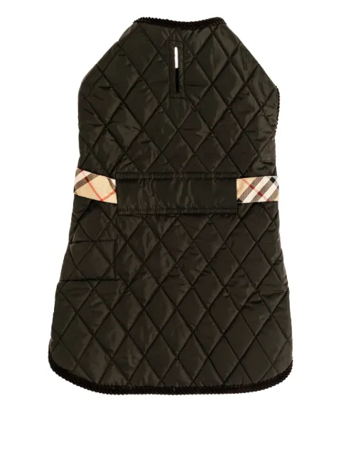 Burberry quilted-design pet coat